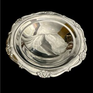Elegant Silver Decorative Bowl